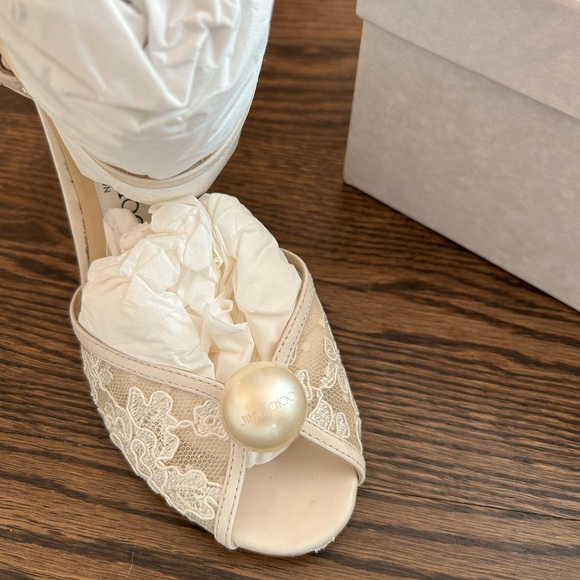 Jimmy Choo Sacora 85 Bridal Collection size 6.5 - Picture 8 of 13